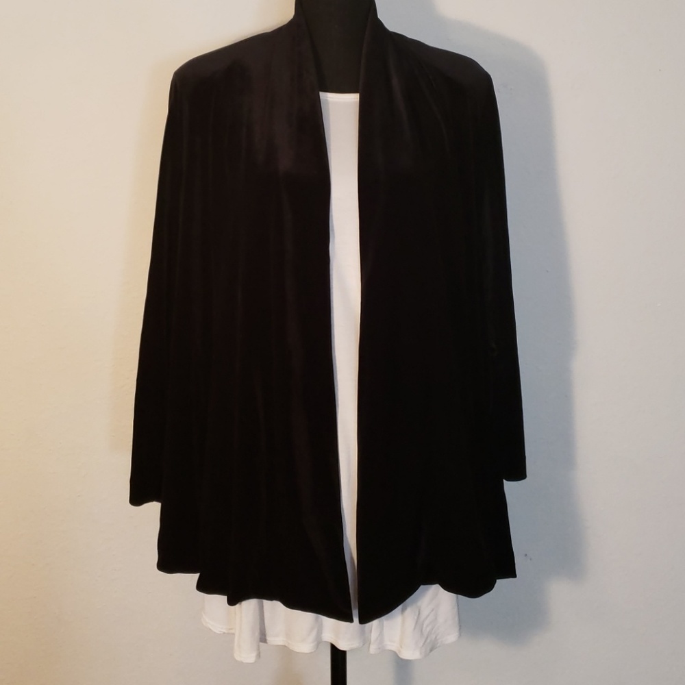 Black Velvet Swing Jacket, BNWT